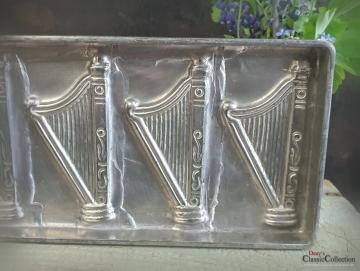 5 Harfen Schokoladenform ~ Musik ~ Schokoladenplatte ~ Instrument ~ Vintage ~ Sammlerstück ~ Geburtstag ~ hy6317