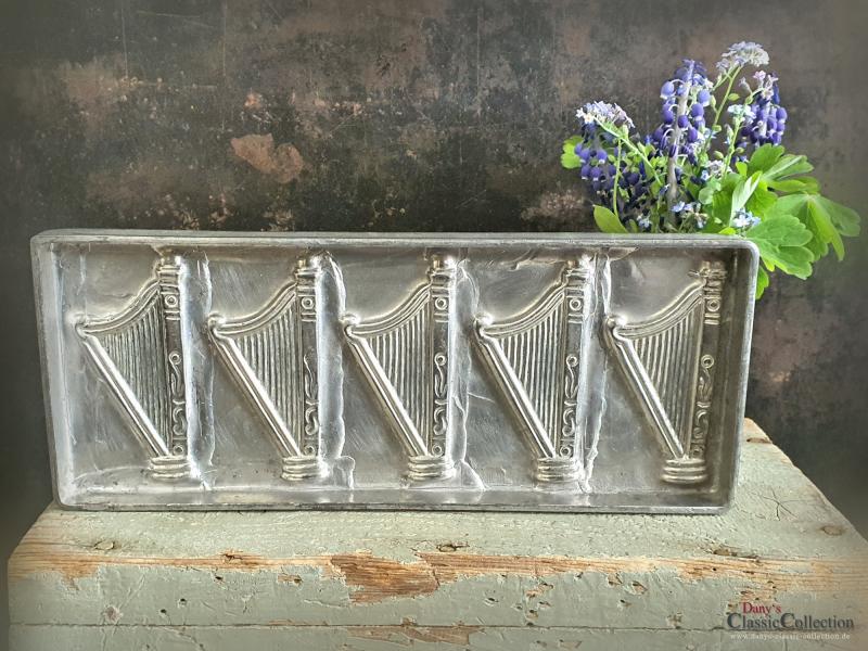 5 Harfen Schokoladenform ~ Musik ~ Schokoladenplatte ~ Instrument ~ Vintage ~ Sammlerstück ~ Geburtstag ~ hy6317