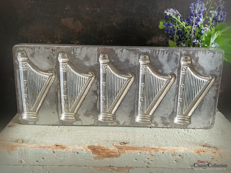 5 Harfen Schokoladenform ~ Musik ~ Schokoladenplatte ~ Instrument ~ Vintage ~ Sammlerstück ~ Geburtstag ~ hy6317
