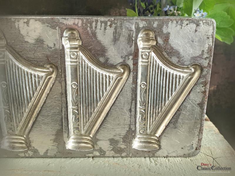 5 Harfen Schokoladenform ~ Musik ~ Schokoladenplatte ~ Instrument ~ Vintage ~ Sammlerstück ~ Geburtstag ~ hy6317