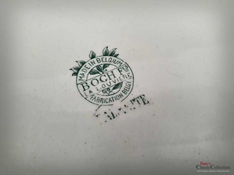 VERKAUFT ! BOCH Servierplatte ~ Vorlegeplatte oval ~ Porzellan Platte ~ Keramik alt ~ Essteller oval ~ La Louviere ~ Vintage Küche ~ hx3410