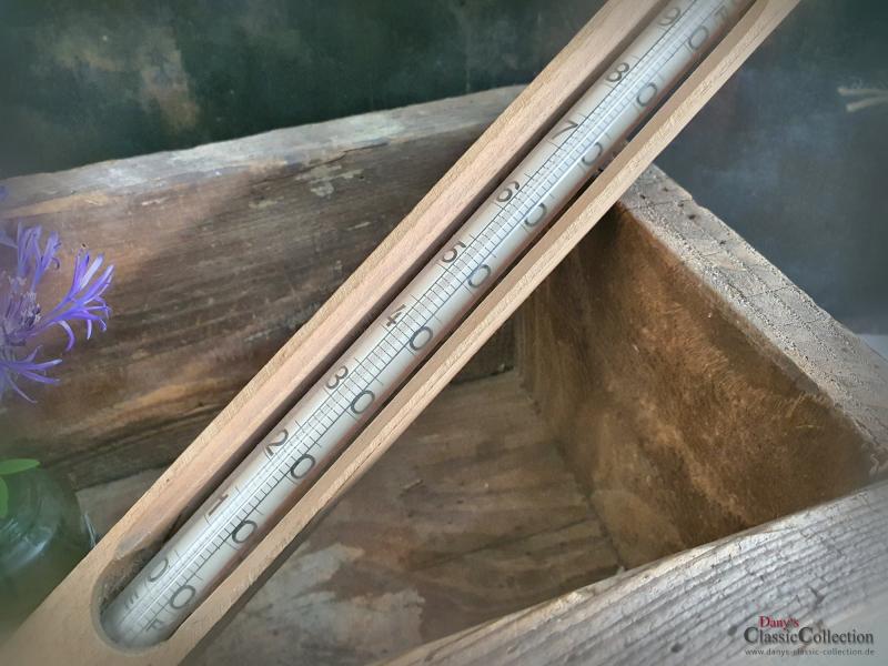 VERKAUFT ! Thermometer 52 cm ~ Holzthermometer ~ Badethermometer ~ 1940 ~ Messgerät ~ Vintage Deko ~ Landhaus ~ Rarität ~ Sammlerstück ~ hx4358