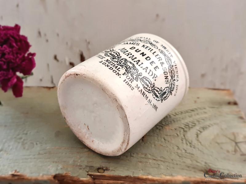 VERKAUFT ! Keiller Dundee 1 lb ~ ORIGINAL antike Keramik ~ Aufbewahrung ~ Pottery ~ Steingut ~ Werbung ~ Steingut ~ Vintage Landhausküche ~ hw2935
