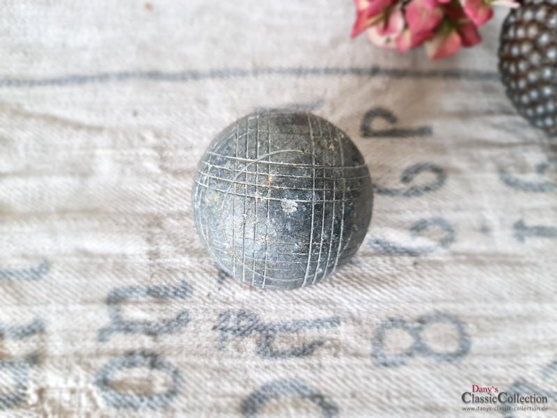 VERKAUFT ! Boule Kugel alt ~ Metall Kugel ~ Pétanque Kugel ~ französisches Kugelspiel ~ Provence ~ Boccia ~ ht2543