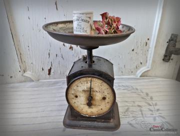VERKAUFT ! Hughes Family Scale ~ Salter Tellerwaage ~ Küchenwaage ~ 10 kg Waage Gusseisen ~ Rustikale Küchendeko ~ Vintage Landhausküche ~ hx4765