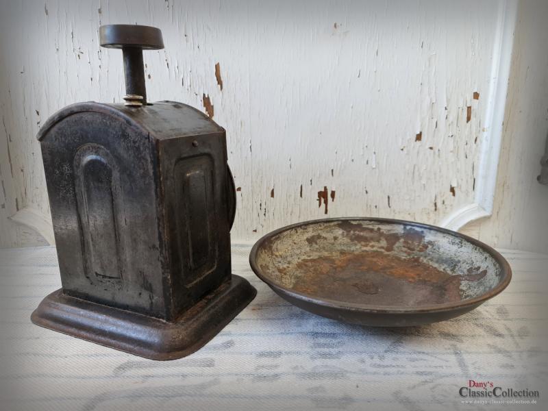 VERKAUFT ! Hughes Family Scale ~ Salter Tellerwaage ~ Küchenwaage ~ 10 kg Waage Gusseisen ~ Rustikale Küchendeko ~ Vintage Landhausküche ~ hx4765