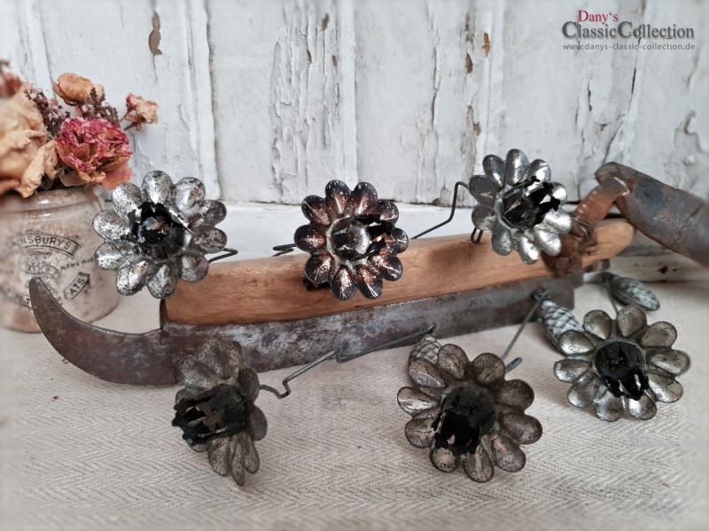 VERKAUFT ! 12 Christbaum Pendel Kerzenhalter mit Gewichten ~ Baumkerzenhalter silber ~ Weihnachtsbaum ~ Kerzenhalter ~ Brocante ~ Shabby Chic ~hx4760