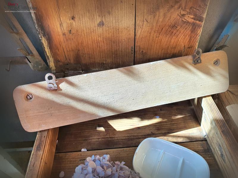 VERKAUFT ! Geschirrtuchhalter ~ Handtuchhalter ~ Hakenleiste ~ Chromstange + 3 Haken ~ Küchenhelfer rustikal ~ Vintage Landhausküche ~ hw3055