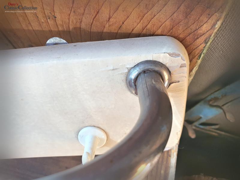 VERKAUFT ! Geschirrtuchhalter ~ Handtuchhalter ~ Hakenleiste ~ Chromstange + 3 Haken ~ Küchenhelfer rustikal ~ Vintage Landhausküche ~ hw3055