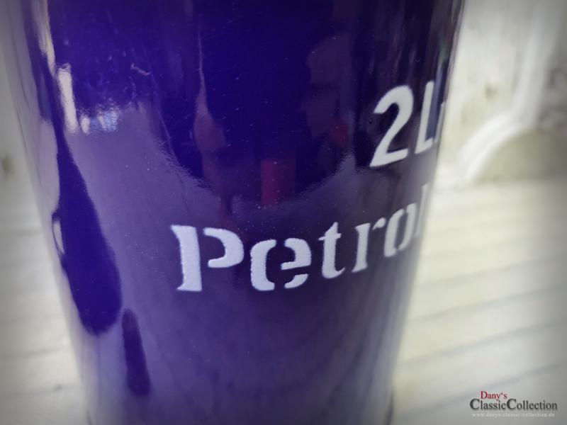 Traumhafte 2 L Ölkanne ~ Petroleum ~ Landhaus ~ Garagen Deko ~ Oldtimergarage ~ Werkstatt blau ~ Tankstelle ~ Männergeschenk ~ ehg21sdbpk