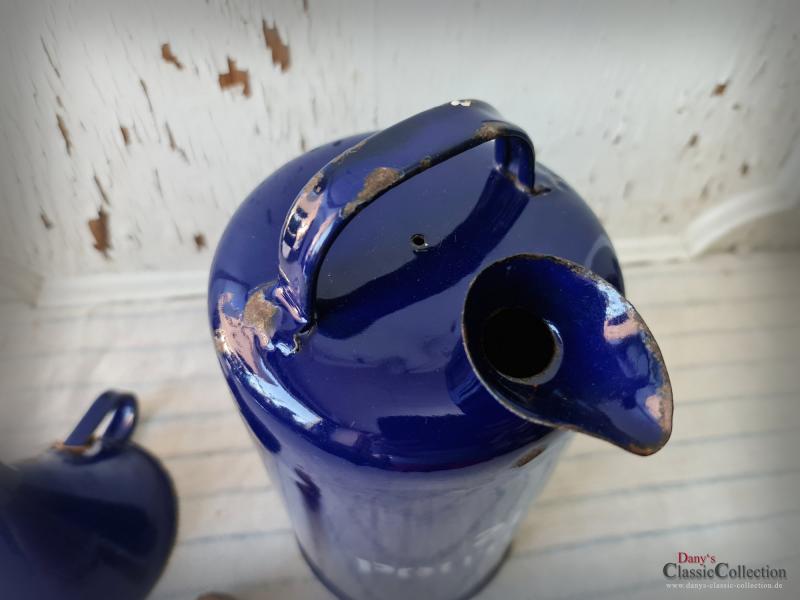 Traumhafte 2 L Ölkanne ~ Petroleum ~ Landhaus ~ Garagen Deko ~ Oldtimergarage ~ Werkstatt blau ~ Tankstelle ~ Männergeschenk ~ ehg21sdbpk