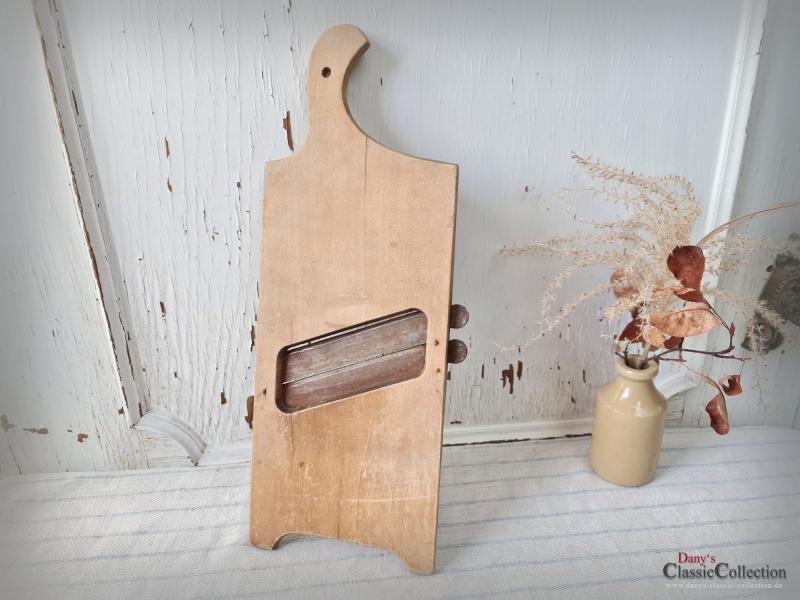 VERKAUFT ! Alter Krauthobel ~ Doppelklingen Küchenhobel ~ Gurkenhobel ~ Gemüsehobel ~ Küchenreibe ~ Landhausküche ~ hw3706