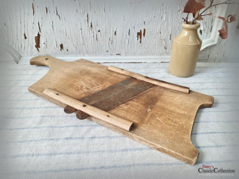 VERKAUFT ! Alter Krauthobel ~ Doppelklingen Küchenhobel ~ Gurkenhobel ~ Gemüsehobel ~ Küchenreibe ~ Landhausküche ~ hw3706