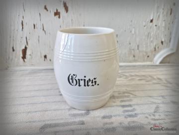 Gries Vorratstopf ~ Brokante Keramik Pot ~ Vase ~ Landhaus Küche ~ Brocante ~ Aufbewahrung ~ Vintage Homedekor ~ Dekoration ~ pk21esgr