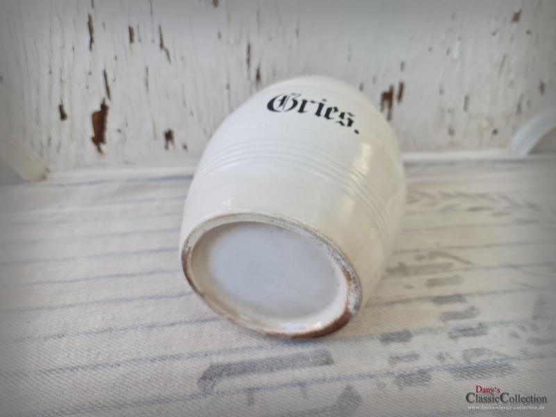 Gries Vorratstopf ~ Brokante Keramik Pot ~ Vase ~ Landhaus Küche ~ Brocante ~ Aufbewahrung ~ Vintage Homedekor ~ Dekoration ~ pk21esgr