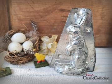 VERKAUFT ! Alte 11,5 cm H. Walter Hasen Schokoladenform ~ Osterhase ~ Vintage Osterdeko ~ Sammlerstück ~ Frohe Ostern ~ hy5358h2