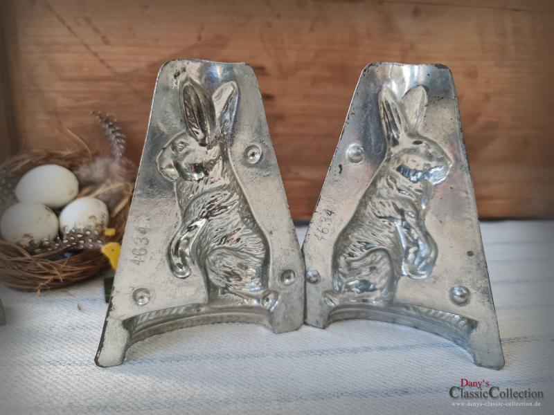 VERKAUFT ! Alte 11,5 cm H. Walter Hasen Schokoladenform ~ Osterhase ~ Vintage Osterdeko ~ Sammlerstück ~ Frohe Ostern ~ hy5358h2