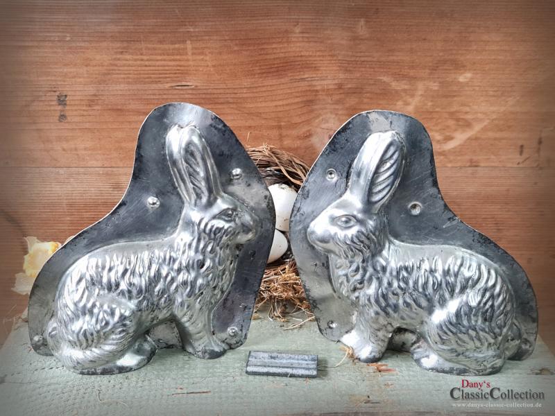 VERKAUFT ! Alte Hasen Schokoladenform 13,5 cm ~ Hase hockend ~ Osterdeko ~ Sammlerstück ~ Frohe Ostern ~ Küchendekoration ~ hy5321h7