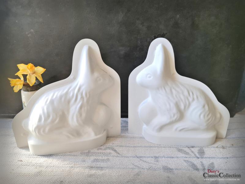 VERKAUFT ! Hase weiß Backform ~ Vintage Osterhasen Biskuitform ~ Schokoladenform ~ Osterdeko ~ Brocante ~ Shabby Deko ~ Küchendeko ~ hy4887hw