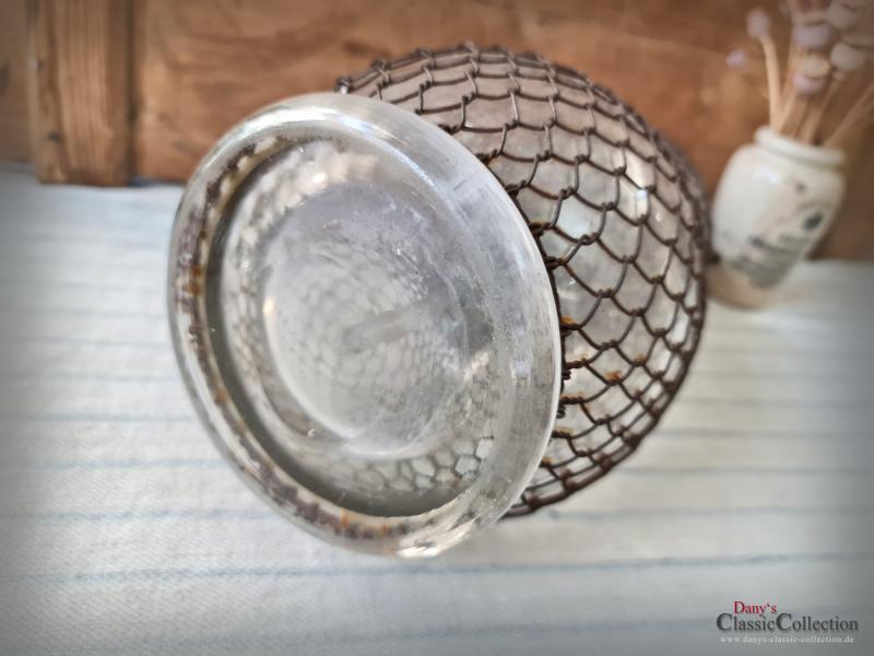 VERKAUFT ! Antiker Doppelbauch-Siphon ~ Frankreich ~ 1890 / 1900 ~ Vintage Homedekor ~ sf22hhddb