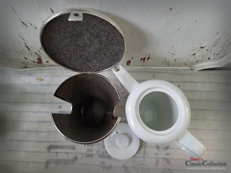 VERKAUFT ! versilberte WMF Warmhaltekanne ~ Bienenkorb Kaffeekanne ~ 1 Liter ~ 50er Jahre ~ Designklassiker ~ Bauscher Weiden ~ Sammlerstück ~ hs1450