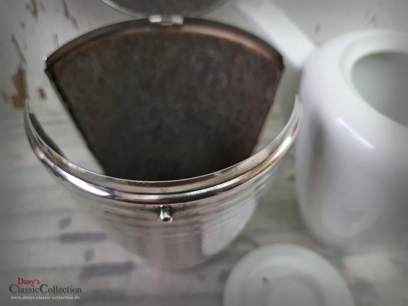 VERKAUFT ! versilberte WMF Warmhaltekanne ~ Bienenkorb Kaffeekanne ~ 1 Liter ~ 50er Jahre ~ Designklassiker ~ Bauscher Weiden ~ Sammlerstück ~ hs1450