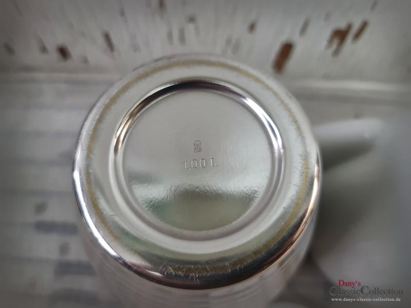 VERKAUFT ! versilberte WMF Warmhaltekanne ~ Bienenkorb Kaffeekanne ~ 1 Liter ~ 50er Jahre ~ Designklassiker ~ Bauscher Weiden ~ Sammlerstück ~ hs1450