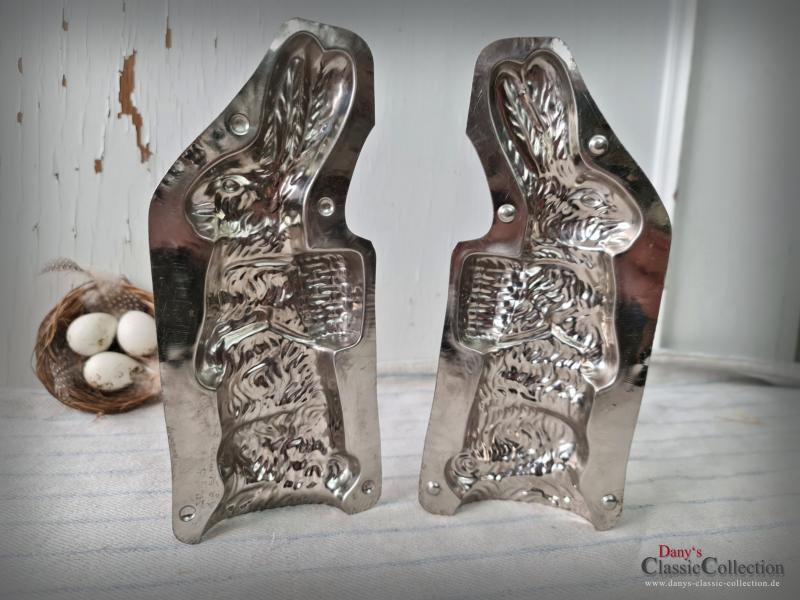 VERKAUFT ! Hase Schokoladenform 21 cm ~ Osterhase aufrecht mit Korb ~ Vintage Osterdeko ~ Frohe Ostern ~ Vintage Ostern ~ hy5336