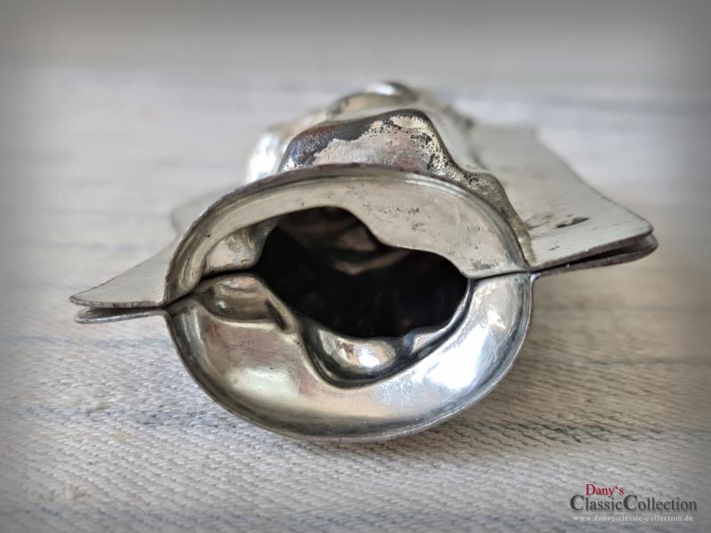 VERKAUFT ! Anton Reiche Schokoladenform 15 cm ~ 1925 ~ Häsin mit Eierkorb ~ Metall Gießform ~ Ostern ~ Sammlerstück