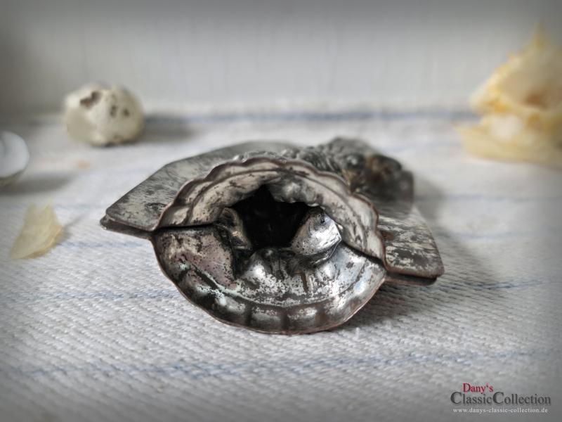 VERKAUFT ! Alte 12 cm H.Walter Hasen Schokoladenform ~ aufrechter Osterhase ~ Vintage Osterdeko ~ Sammlerstück ~ Frohe Ostern