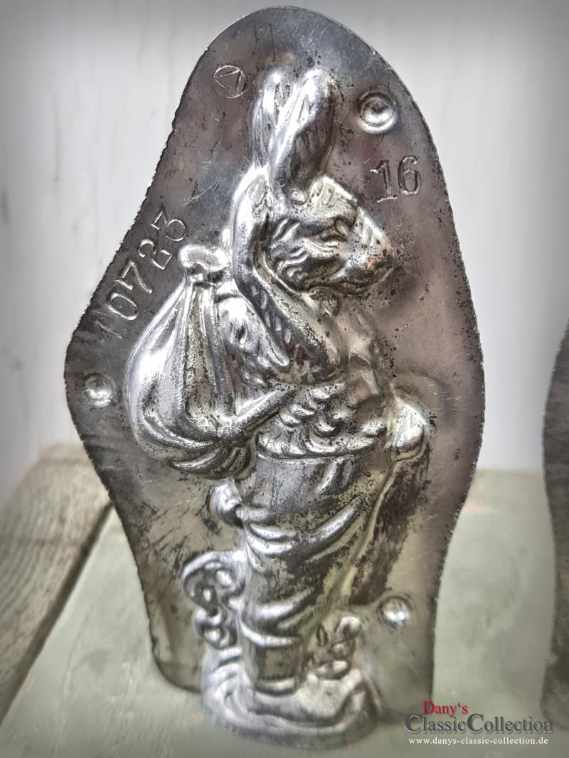 RARITÄT ! Anton Reiche Hase ~ Schokoladenform 11,8 cm ~ 1925 ~ Wanderhase ~ Metall Form ~ Gießform ~ Ostern ~ Sammlerstück
