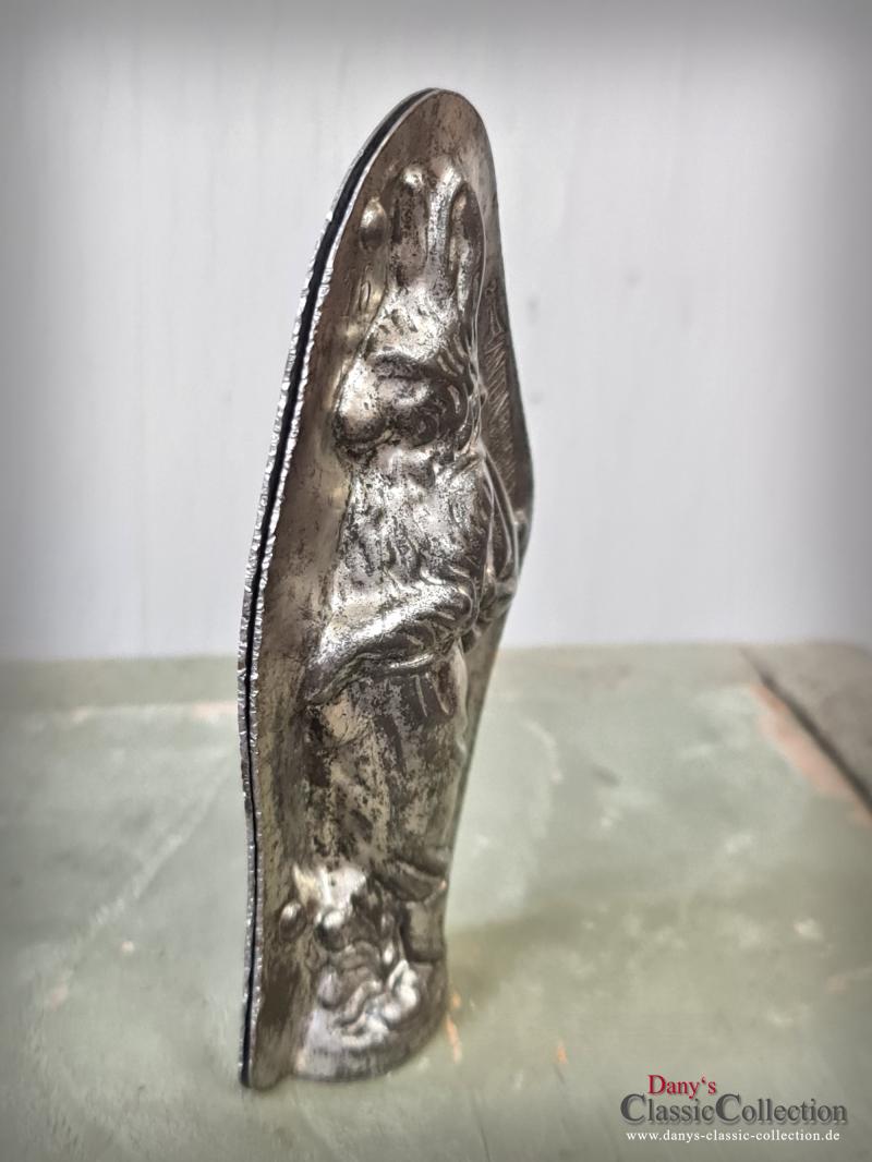 RARITÄT ! Anton Reiche Hase ~ Schokoladenform 11,8 cm ~ 1925 ~ Wanderhase ~ Metall Form ~ Gießform ~ Ostern ~ Sammlerstück