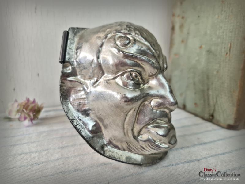 VERKAUFT ! ABSOLUTE RARITÄT ! Halloween Maske ~ Krampus Kopf Schokoladenform ~ E.F. Teich Wien ~ Sammlerstück ~ Teufel