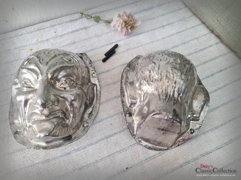 VERKAUFT ! ABSOLUTE RARITÄT ! Halloween Maske ~ Krampus Kopf Schokoladenform ~ E.F. Teich Wien ~ Sammlerstück ~ Teufel