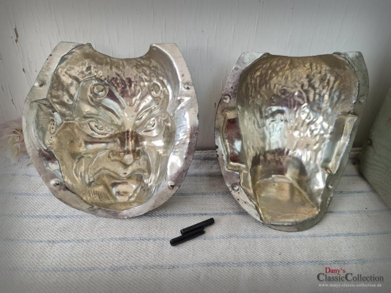 VERKAUFT ! ABSOLUTE RARITÄT ! Halloween Maske ~ Krampus Kopf Schokoladenform ~ E.F. Teich Wien ~ Sammlerstück ~ Teufel