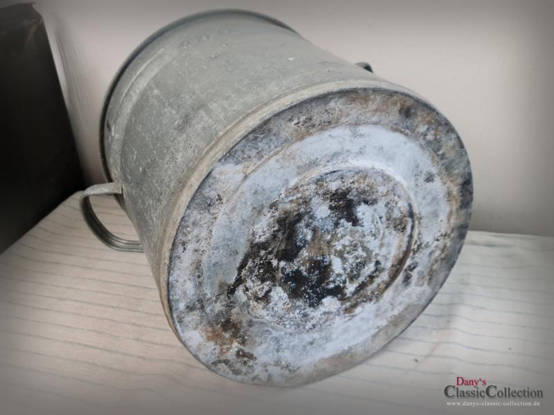 VERKAUFT ! 30 L Zinktopf 3-teilig mit Deckel ~ Zink Kochtopf 3-teilig ~ Vintage Übertopf ~ Gartendeko rustikal ~ Pflanzpott ~ Landhausdeko
