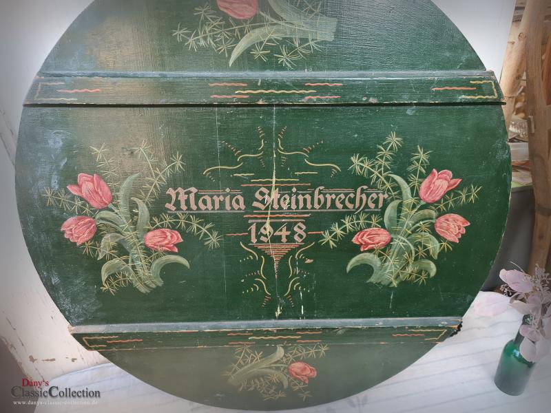 VERKAUFT ! SELTENES handbemaltes XXL Teigbrett ~ Kuchenbrett ~ Bäckerbrett ~ Brotzeitbrett ~ Vintage Landhausküche ~ Bauernhaus