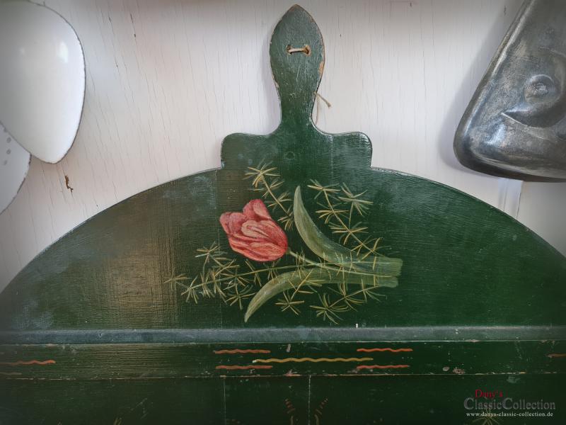 VERKAUFT ! SELTENES handbemaltes XXL Teigbrett ~ Kuchenbrett ~ Bäckerbrett ~ Brotzeitbrett ~ Vintage Landhausküche ~ Bauernhaus