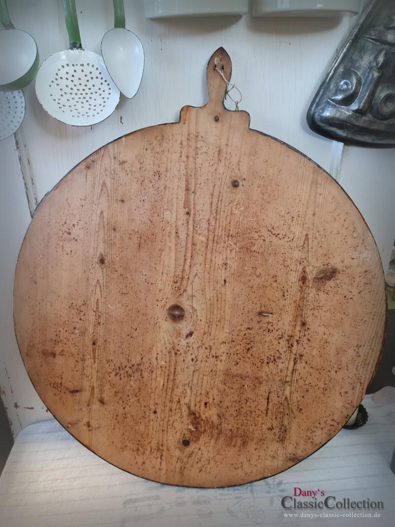 VERKAUFT ! SELTENES handbemaltes XXL Teigbrett ~ Kuchenbrett ~ Bäckerbrett ~ Brotzeitbrett ~ Vintage Landhausküche ~ Bauernhaus