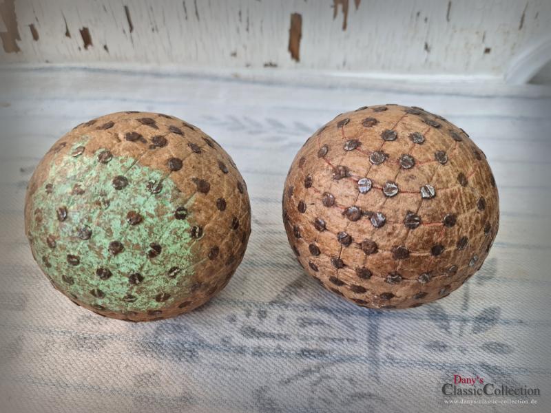 VERKAUFT ! Boule Kugel PAARE ~ Holz Kugel geschraubt ~ antike Pétanque Kugel ~ französisches Kugelspiel ~ Provence ~ Boccia