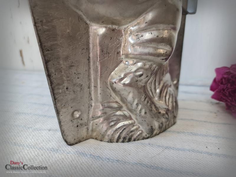 VERKAUFT ! 43 cm Kilometer Hase ~ seltene Schokoladen Schauform ~ Metallform ~ Patisserie ~ Wanderhase ~ Sammlerstück ~ Frohe Ostern