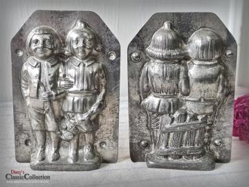 VERKAUFT ! 15 cm Max & Moritz Schokoladenform ~ seltene Gießform ~ Rarität ~ Wilhelm Busch Lausbuben ~ H. Walter Sammlerstück