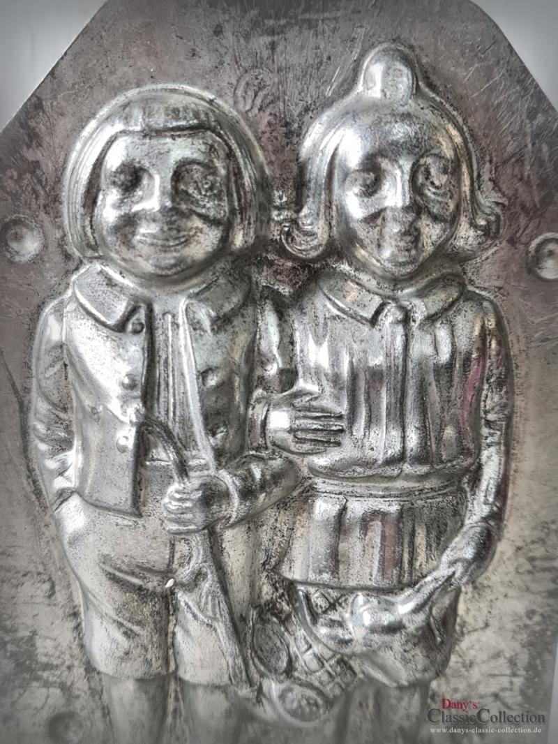 VERKAUFT ! 15 cm Max & Moritz Schokoladenform ~ seltene Gießform ~ Rarität ~ Wilhelm Busch Lausbuben ~ H. Walter Sammlerstück
