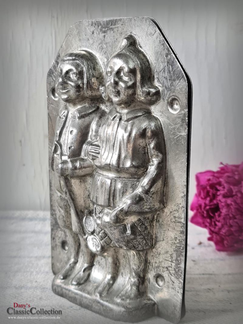 VERKAUFT ! 15 cm Max & Moritz Schokoladenform ~ seltene Gießform ~ Rarität ~ Wilhelm Busch Lausbuben ~ H. Walter Sammlerstück
