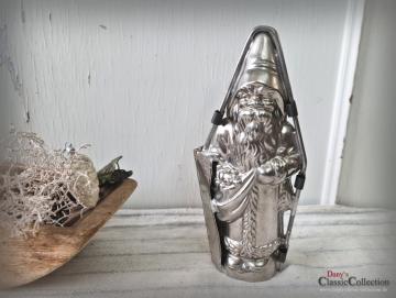 VERKAUFT ! Santa mit Bärchen im Sack 22,5 cm ~ Schokoladenform ~ Nikolaus ~ Metallform ~ Sammlerstück ~ Weihnachtsdeko