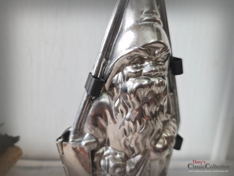 VERKAUFT ! Santa mit Bärchen im Sack 22,5 cm ~ Schokoladenform ~ Nikolaus ~ Metallform ~ Sammlerstück ~ Weihnachtsdeko