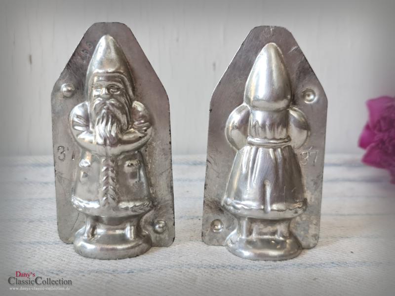 Santa 9 cm Schokoladenform ~ HERIS Nikolaus ~ Vintage Metallform ~ Patisserie ~ Weihnachtsmann ~ Sammlerstück ~ Vintage Home
