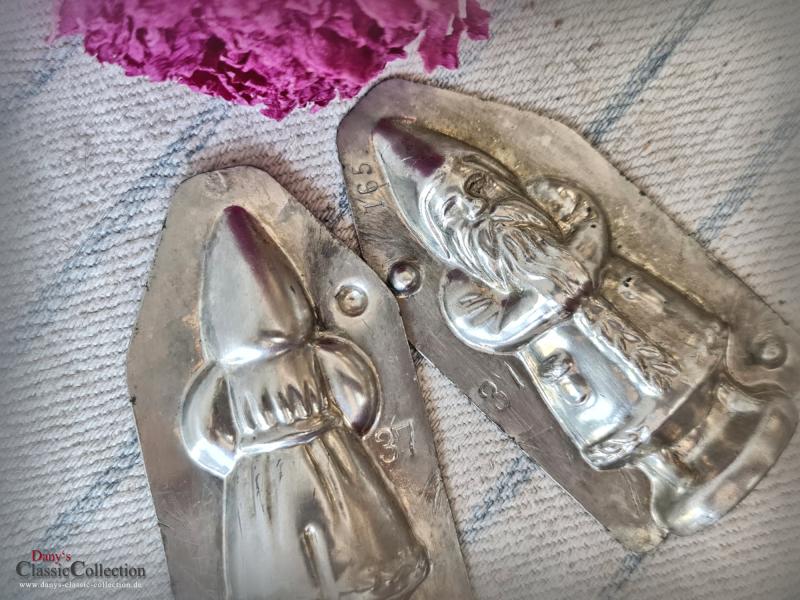 Santa 9 cm Schokoladenform ~ HERIS Nikolaus ~ Vintage Metallform ~ Patisserie ~ Weihnachtsmann ~ Sammlerstück ~ Vintage Home