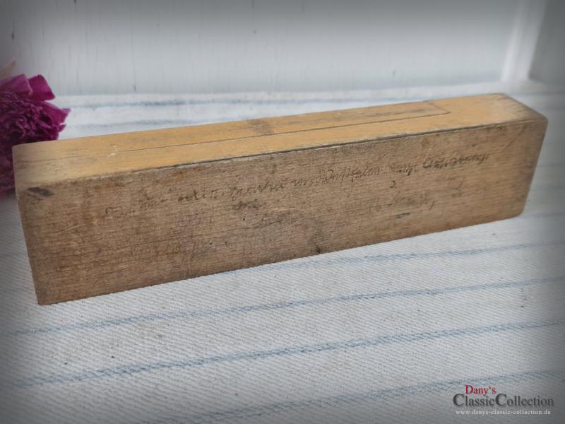 VERKAUFT ! Griffelkasten bestückt ~ Holz Stiftebox befüllt ~ Schule ~ Nostalgie ~ Schreibfeder ~ Graphitstift ~ Sammlerstück
