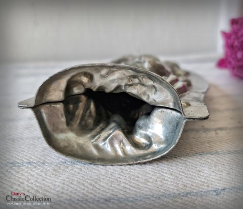 VERKAUFT ! Alte Laurösch Schokoladenform Hase 14 cm ~ Osterhase stehend mit Schirm ~ Vintage Osterdeko ~ Frohe Ostern ~ Vintage Ostern